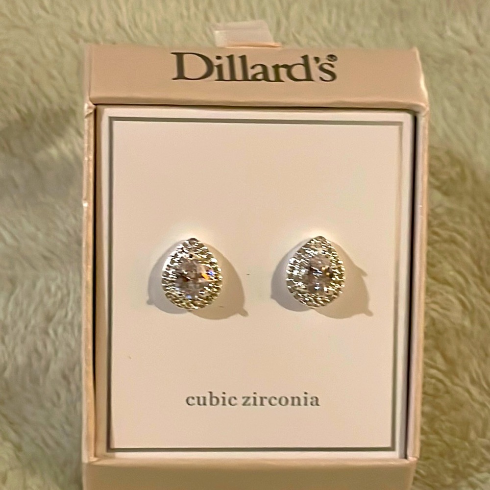NWOT Dillard’s Cubic Zirconia Earrings